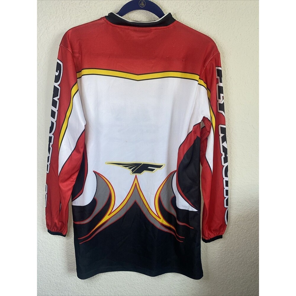Fly Racing Motocross 805 Jersey Shirt Youth Large Boys Long Sleeve Red Dirtbike - Picture 7 of 11